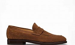 Brauner Wildleder Loafer nach Maß