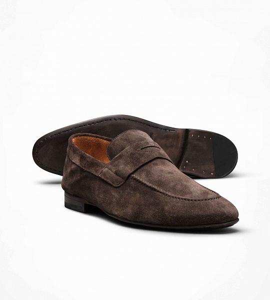 Loafer Maßschuhe aus Wildleder