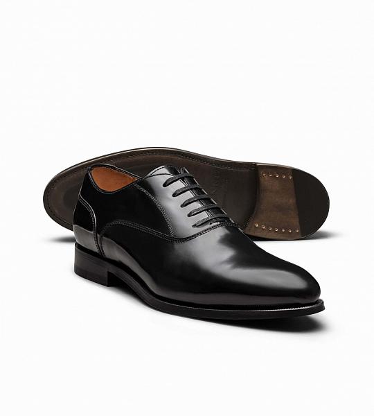 Schwarzer Oxford Schuh nach Maß