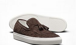 Tassel sneakers dark brown